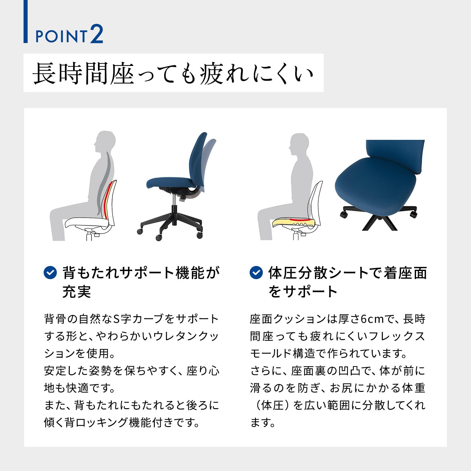 Amazon | コクヨ オプティ デスクチェア 事務椅子 ハイタイプ C02